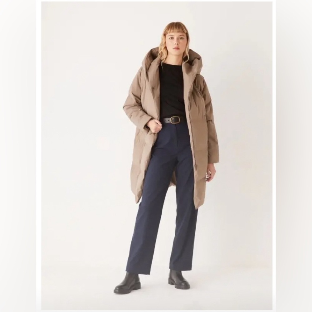 Like New Frank and Oak Hygge Puffer Coat Walnut Color XS